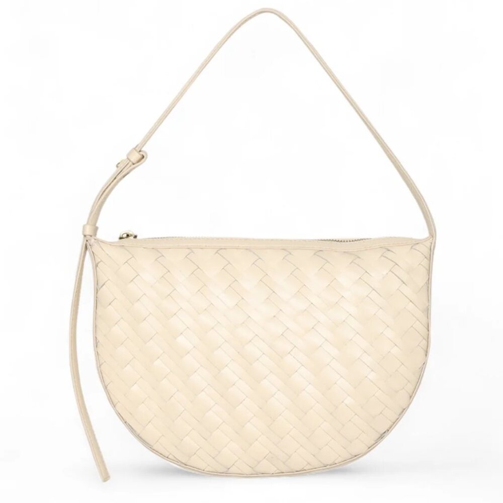 Wlater Baker Blake woven Shoulder, Oyster, cream bag